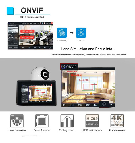 Probador De Cámara Cctv Ipc 1080p, 5 En 1, Tvi, Ahd, Cvi,