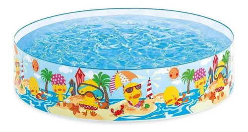 Piscina Rígida 122x25cm Playa Divertida Intex 58477