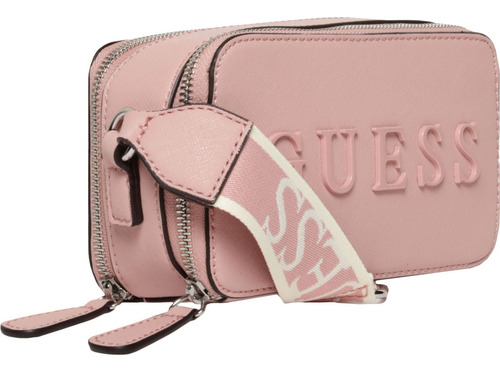 Bolsa Guess Factory Sf961470-poe Acabado de los herrajes Níquel Color Rosa claro Correa de hombro Rosa claro Diseño de la tela Lisa