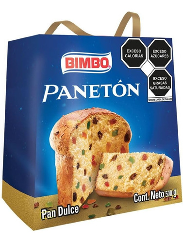 Panetón Bimbo Pan Dulce Panettone Con Frutas Confitadas 500g