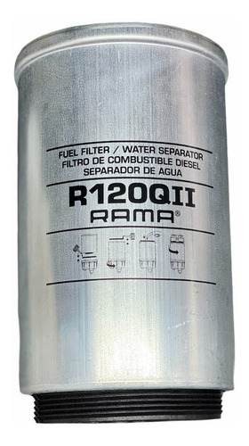 R120qii Filtro De Combustible Separador De Agua Rama