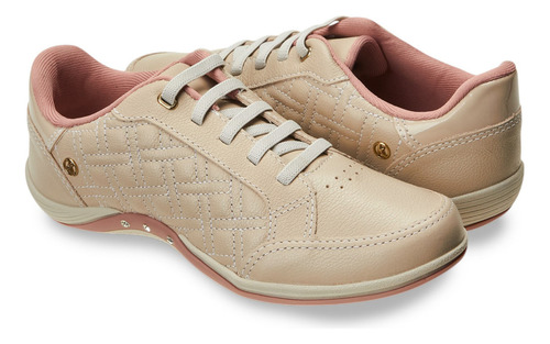 Tênis Casual Feminino Em Couro Kolosh