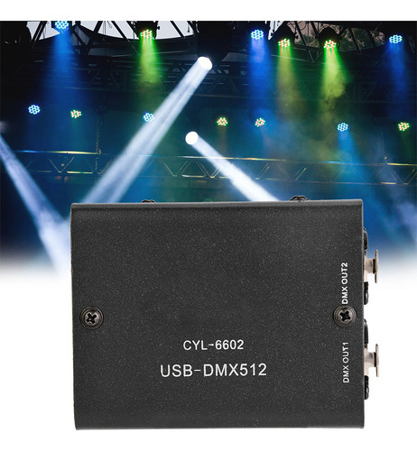 Controlador De Iluminación Usb A Dmx Dmx512 De 512 Canales,