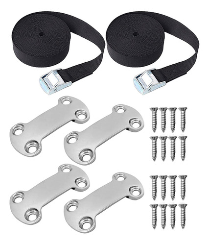 Kit De Correas De Amarre Con Tornillos, 16 Tornillos