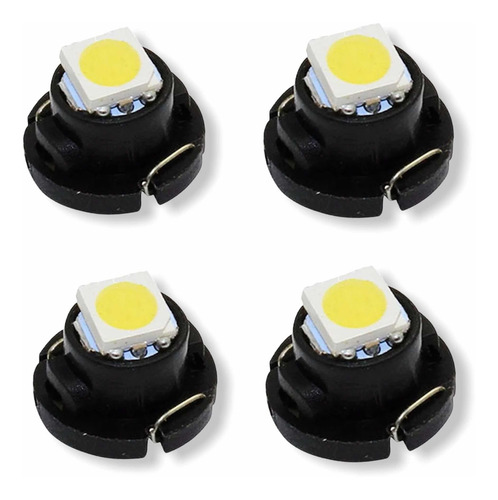 ( 4 ) Focos T4.7 12mm 12v Smd 5050 Led Xenón 6k Luz Cluster