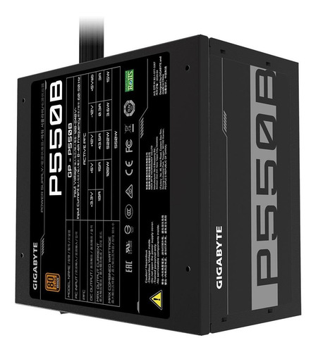Imagem 3 de 6 de Fonte Atx Gigabyte P550b 550w 80plus Bronze 28200-p550b-1brr