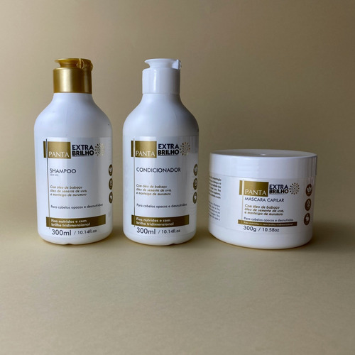 Shampoo Extra Brilho Panta Para Cabelos Secos 300ml