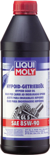 Aceite Para Engranajes Hipoides Liqui Moly 85w90 Gl5 1l