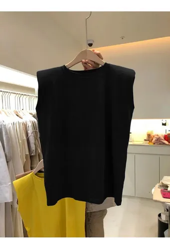Camiseta Holgada De Moda De Verano Con Chaleco Sin Mangas Pa