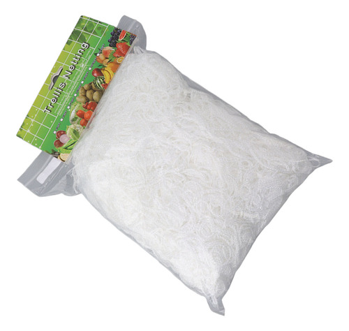 Red De Malla Para Plantas De Jardín, Poliéster Blanco