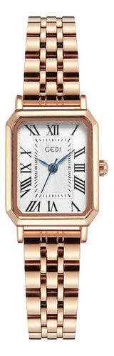 Reloj De Cuarzo Inoxidable Gedi 82012 A La Moda Para Mujer