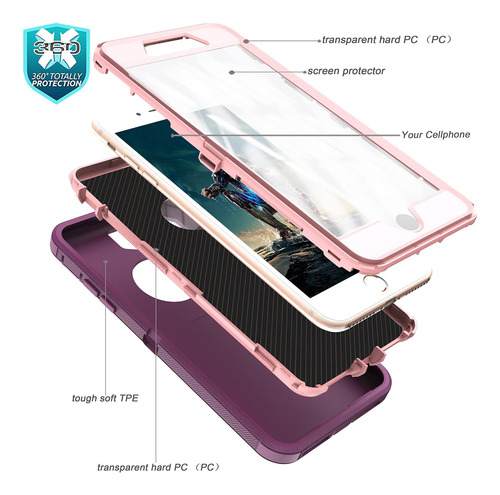 Ymhxcy Para La Caja Del iPhone 8 Plus, La Caja Del iPhone 7