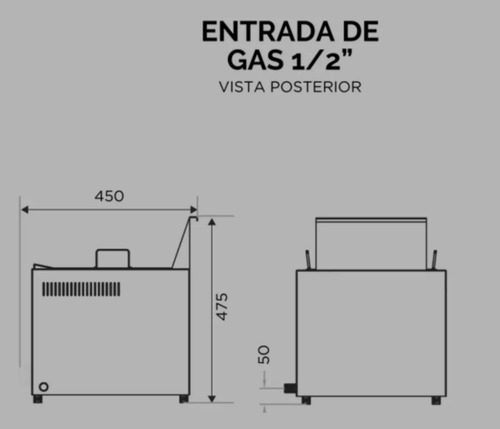 Imagen 5 de 10 de Freidora Rápida Acero 7 Lts Sol Real 1 Canasto Inox Mesa 053