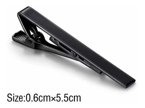 Imagen 4 de 4 de Pack 3 Clip Sujeta Corbata Plateado Dorado Y Negro Metal