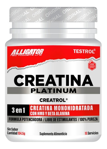 Creatina Platinum Creatina+ Beta-alanina+hmb 154g Testrol