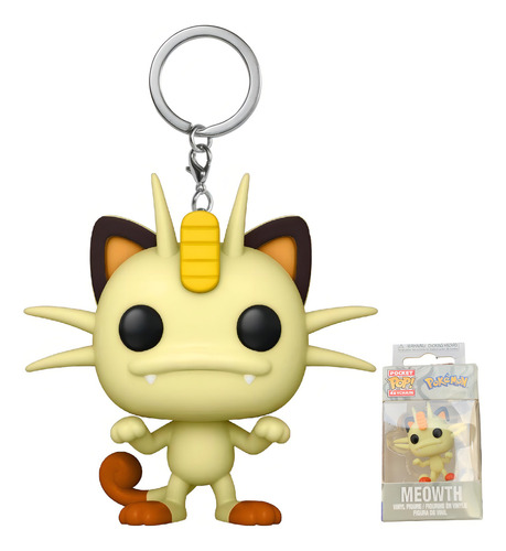 Llavero Funko Meowth Pop! Pokemon Team Rocket Pikachu Ash