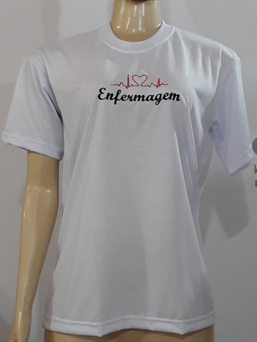 Camiseta Enfermagem Bordada