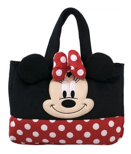 Bolsa Infantil Rosto Minnie Mouse Pelúcia - Disney