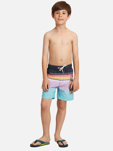 Traje De Baño Stretch Sunset In Waves Multicolor Kids Maui A