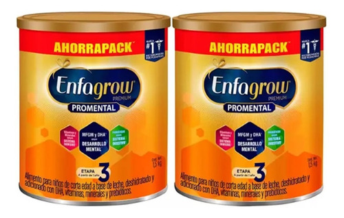 Enfagrow Fórmula Infantil Etapa 3 Promental 2 Pzas 1.5kg C/u