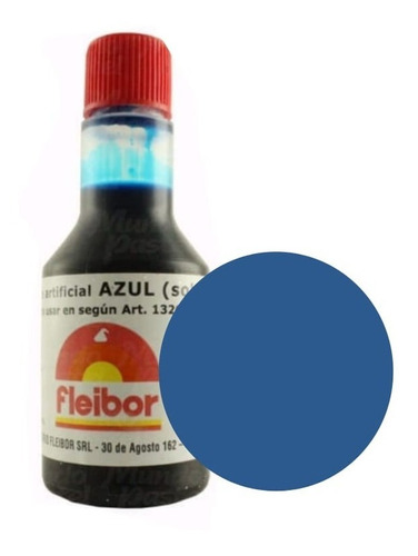 Colorante Liquido Fleibor Azul X1 - Cotillón Waf