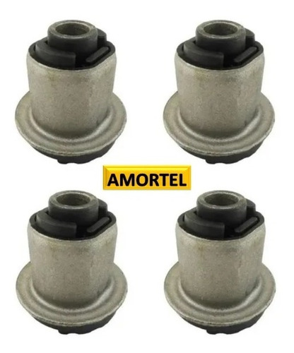 Imagem 1 de 8 de Kit 4 Buchas Do Eixo Quadro Traseiro Peugeot 206 / 207