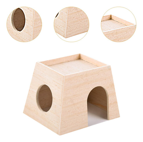 Casa De Madera Para Hámster, Cabaña De Juegos Estilo A