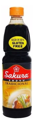 Salsa De Soja  Shoyu Sakura Tradicional 1 Lt 100% Natural