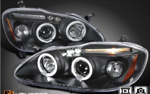 Faros Ojos De Angel Toyota Corolla 03-08 Oferta Unica!!!!!