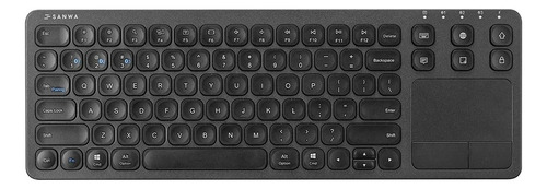 Teclado Bluetooth Sanwa Gskbbt066 Con Touchpad Negro