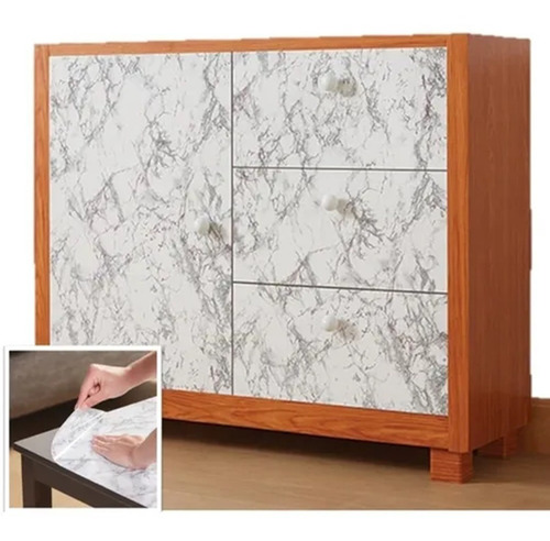 Imagen 1 de 3 de Adherible Tipo Mármol Para Muebles Vinil Papel Tapiz