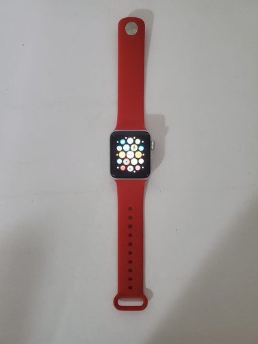 Apple Watch Series 3 38mm - Gps - Color Plata Plateado Rojo (Usado)