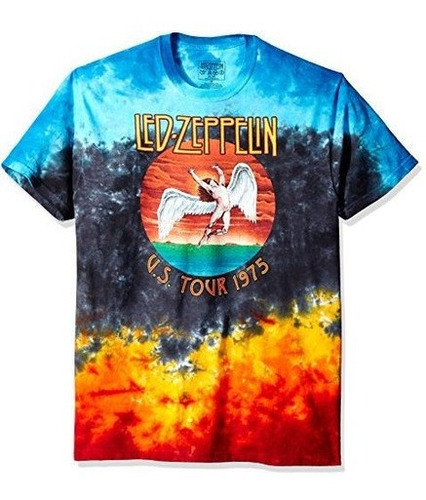 Playera Azul Liquido Icarus 1975 De Led Zeppelin Para Hombr