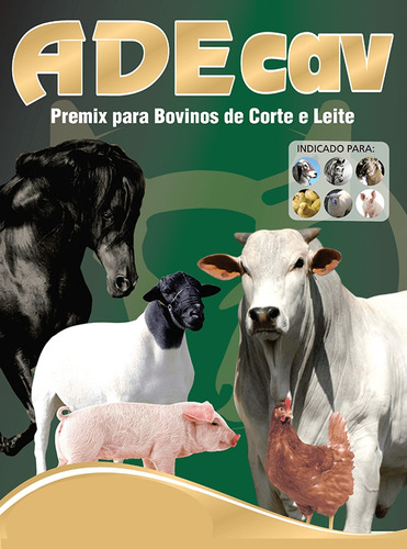 Adecav 20kg Premix Vitamina B12 Bovino Equino Suíno Agrocave