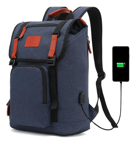 Mochila De Viaje Negocios Antirrobo Para Con Puerto De Carga Usb, 18.6l Grande Espacio,resistente Al Agua Para Portátil De 17 Pulgadas Y Portátil