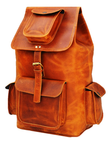 Urban Dezire Mochila De Cuero Vintage Para Hombre De 16 PuLG