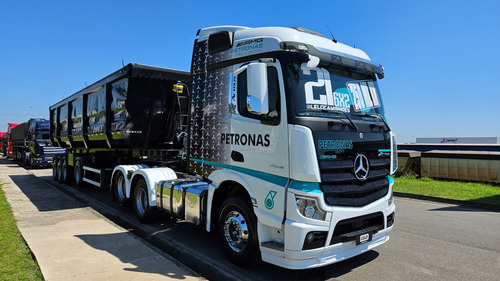 Mb 2548 6x2 Petronas Ano 21+ 4 Eixo Basculante 55m3 Randon