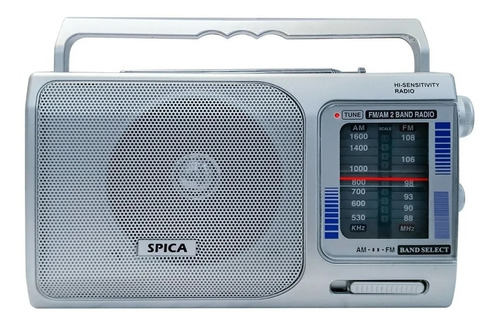 Radio Portatil Spica Sp7180 Am/fm Pilas Y Electrica