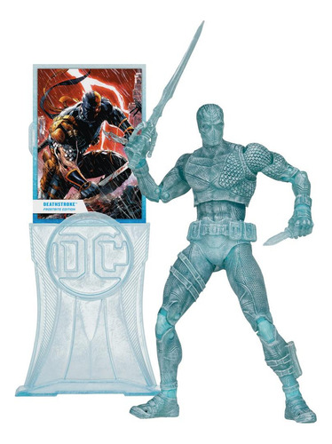 Muñeco Accion Mcfarlane 18cm Dc 17226 Deathstroke Frosbite