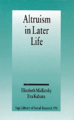 Libro Altruism In Later Life - Elizabeth S. Midlarsky