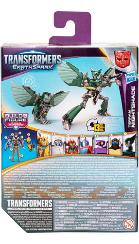 Transformers Toys Earthspark Deluxe Class Terran Nightshade