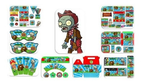 Kit Imprimible Para Tu Fiesta De Plantas Vs Zombies