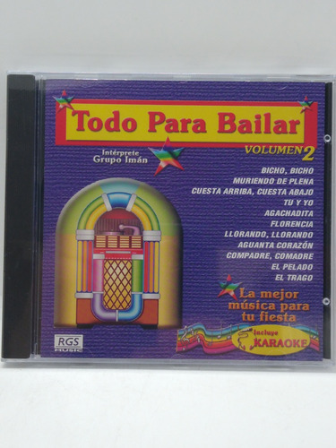 Todo Para Bailar Volúmen 2 Cd Nuevo