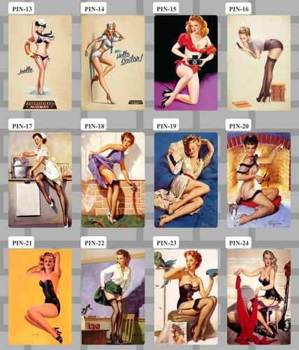 Imagem 4 de 6 de 5 Pôsters Cartaz Clássico Pin-up Retrô Para Emoldurar 20x30