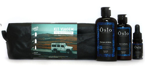 Kit Barba Com Necessaire, Shampoo, Balm E Óleo Öslo - Viking