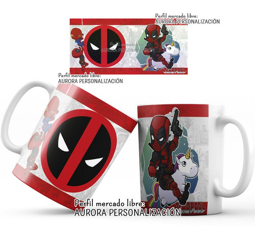 Mug  Taza Oreja Roja Super Heroes Avengers 003