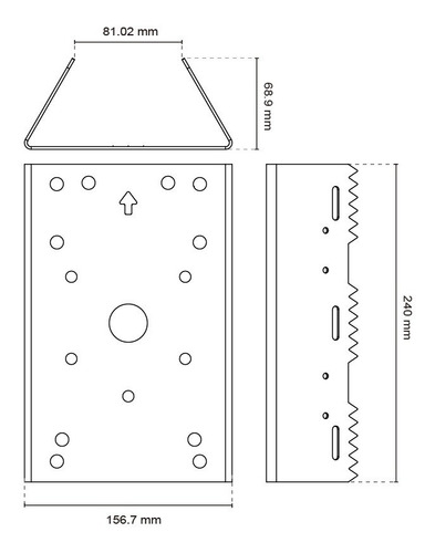 Imagen 2 de 2 de Vivotek Am-314, Soporte De Montaje En Poste