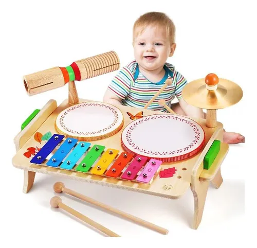 Instrumentos musicales bebe madera sale