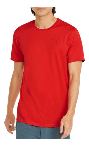 Playera Puma Hombre Merchants Active Tee Rojo Entrenamiento