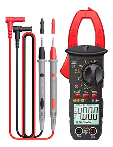 Pinza Amperimétrica Digital Portátil Con Rango Automático, 4